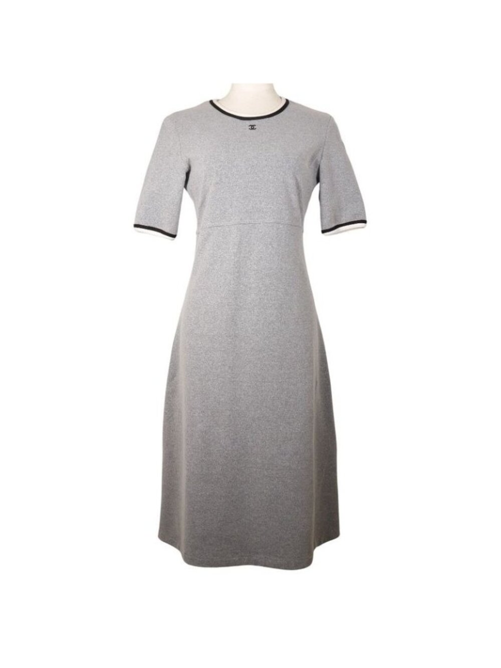 Chanel Coco Mark Nylon Polyurethane Polyamide Gray Dress
